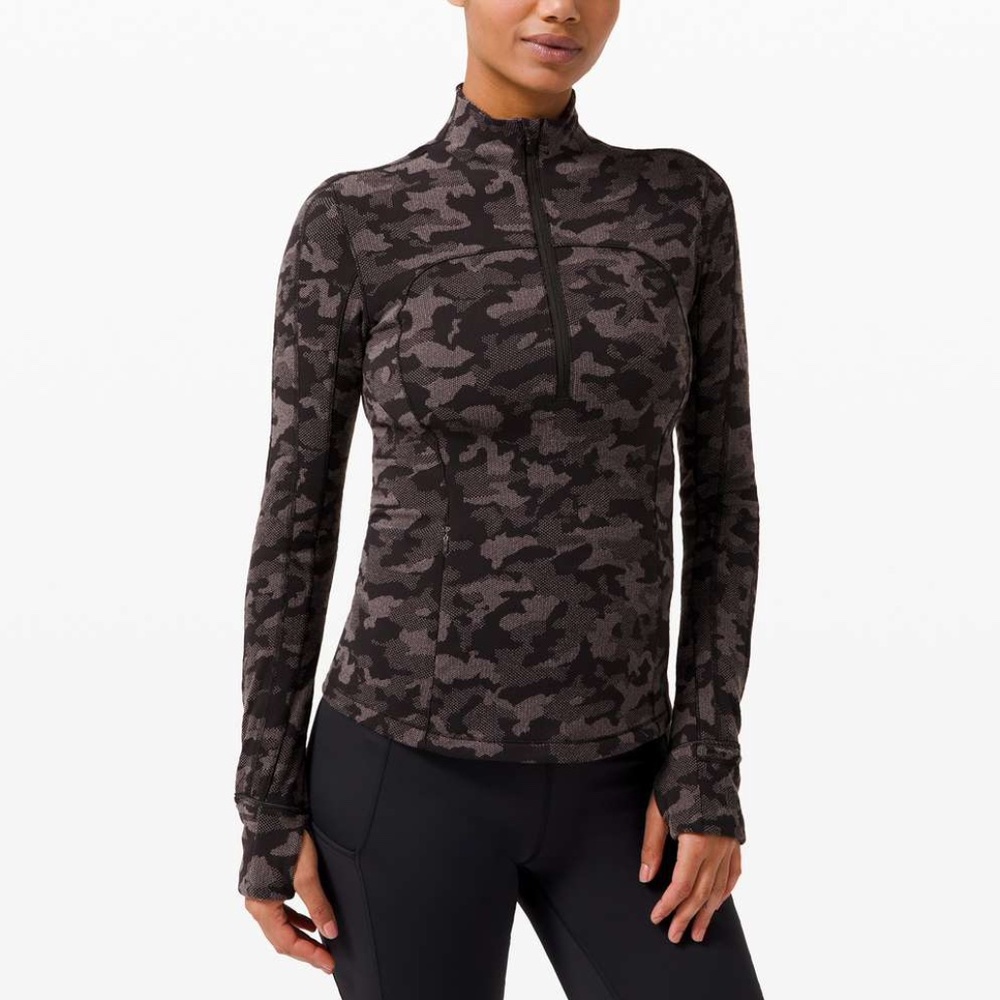 New Lululemon Run Briskly 1/2 Zip Long Sleeve Pullover Sz 4